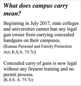 Campus carry trifold